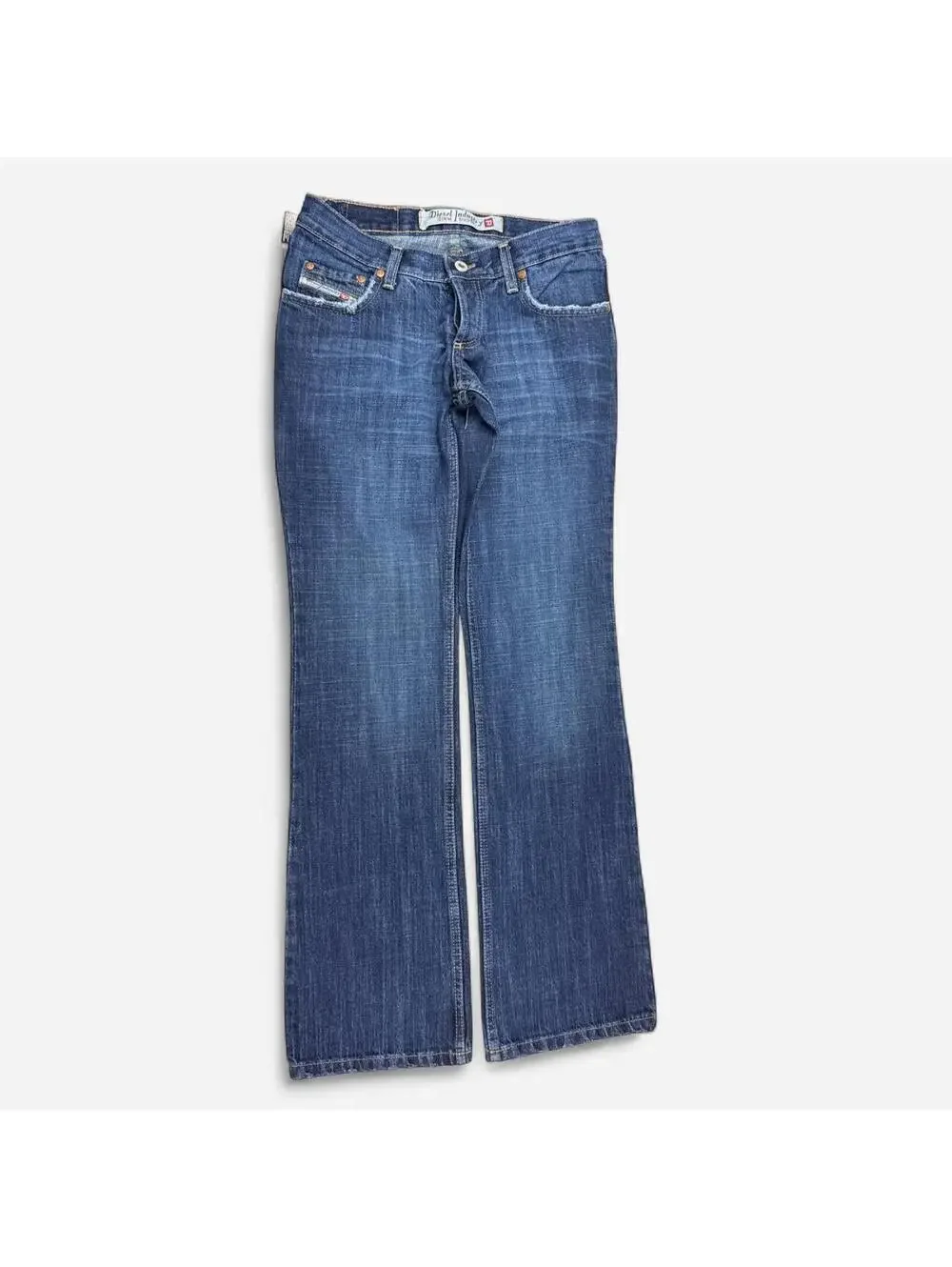 Diesel Y2K Low Rise Bootcut Jeans Dark Wash Made in Italy NWT